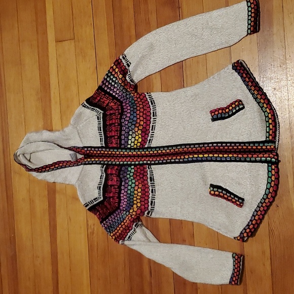 Gaupo Peru Meych Hooded Cardigan Made in Peru - Picture 12 of 15